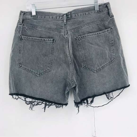 Agolde High Rise Riley Cutoff Denim Shorts in Gray Size 31 - Picture 6 of 6